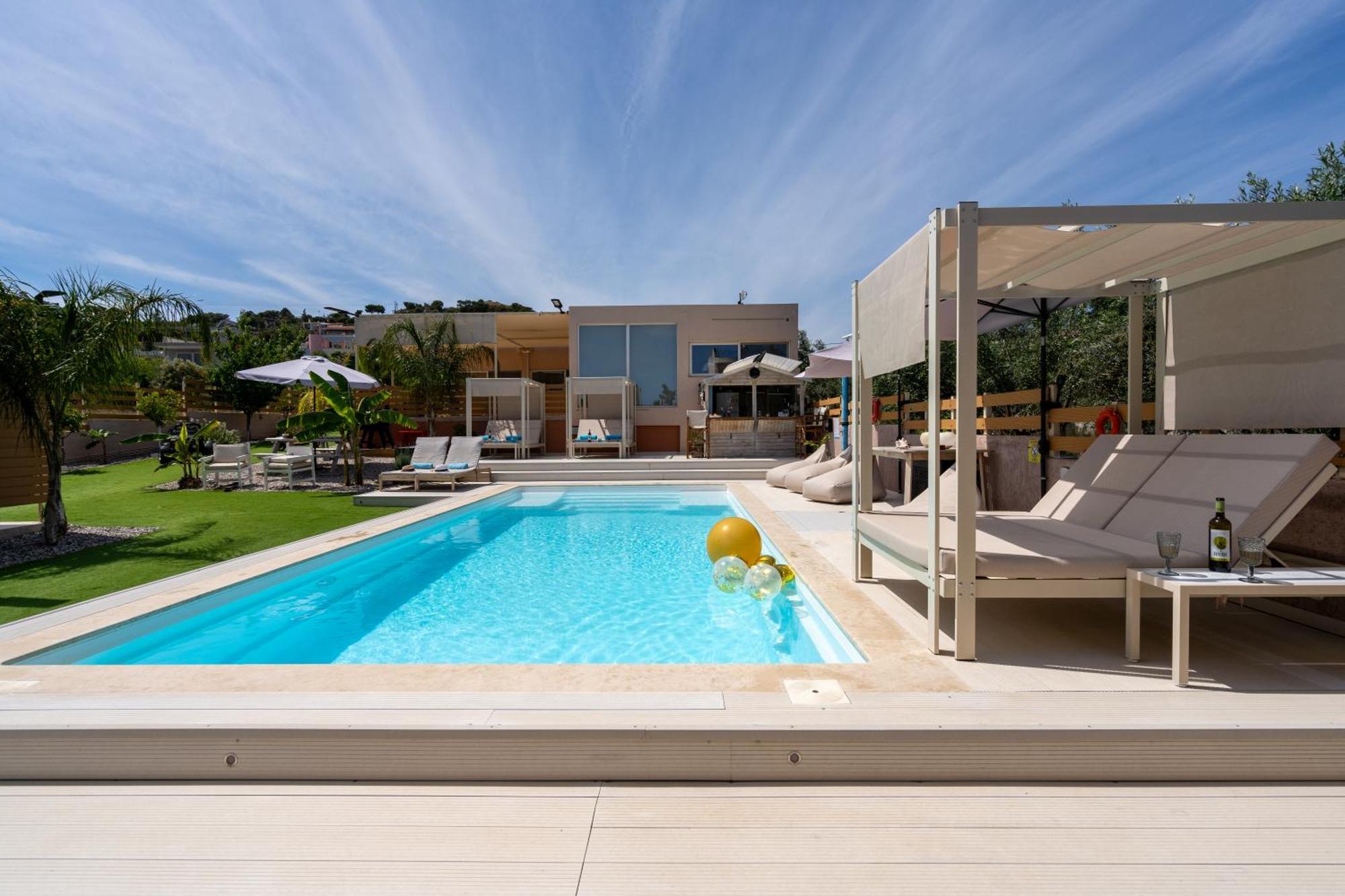 Modular Bungalows With Heated Pool Artemis Greece Экстерьер фото
